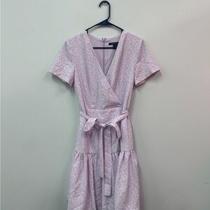 French Connection Lavender Floral Midi Dress